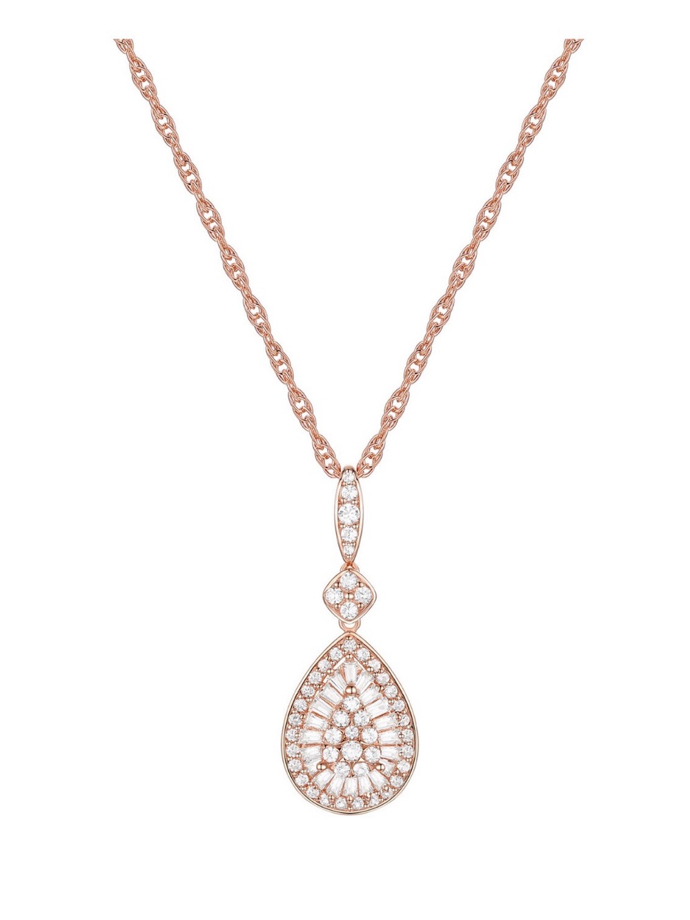 Gorgeous 1/2 carat pendant necklace